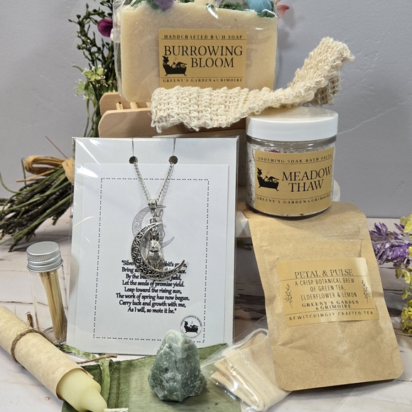 Ostara Spring Ritual Bath Box – Witchy Self Care Deluxe Gift Set - Picture 8 of 12
